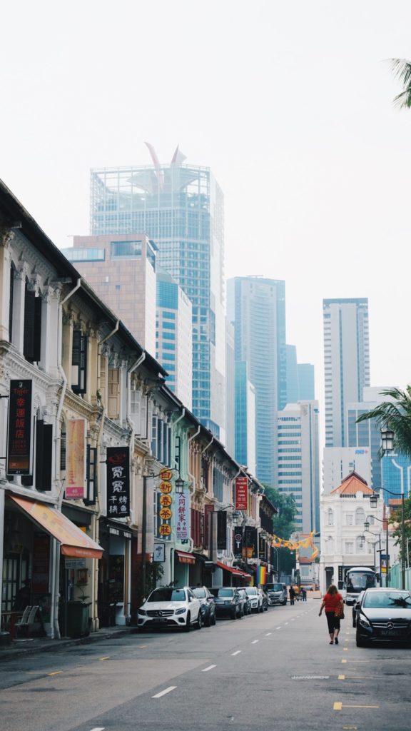 Calles de Chinatown en Singapur