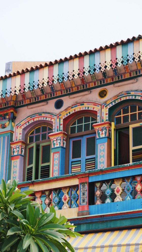 Casa colores Little India en Singapur