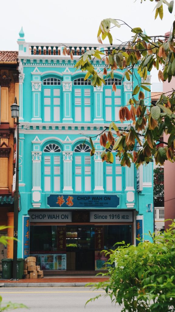 Shophouse en el Chinatown de Singapur