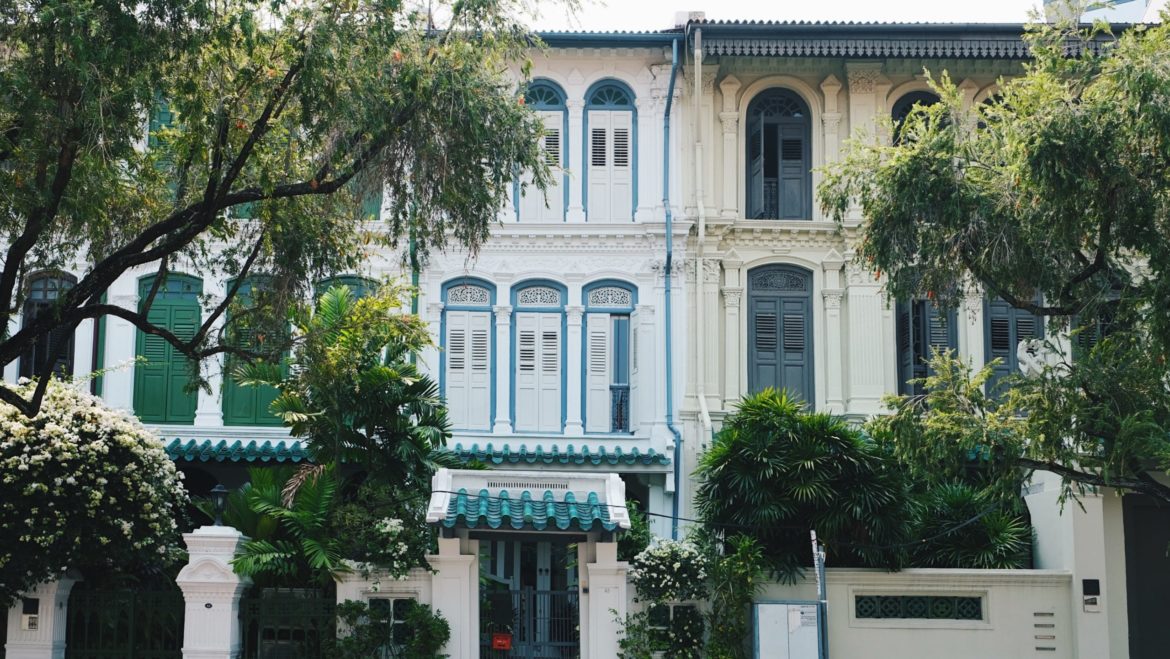 Singapur Shophouses en Emerald Hill